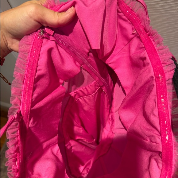 Betsy & Adam Vibrant Pink Tiered Dress - Picture 6 of 7